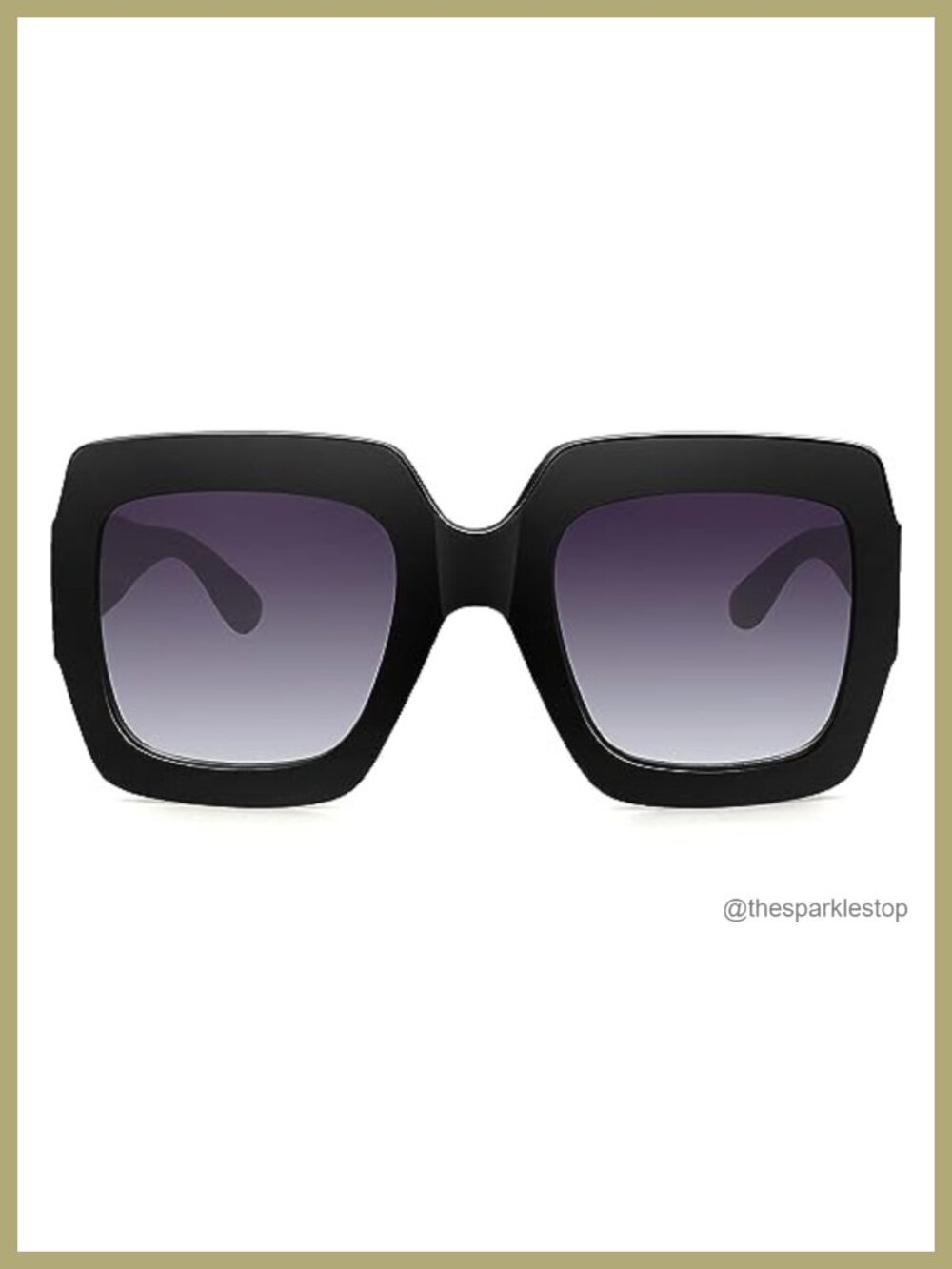 Oversized Square Sunglasses Women UV400 Protection Retro Shades